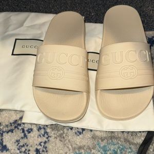 Gucci Cream Slides